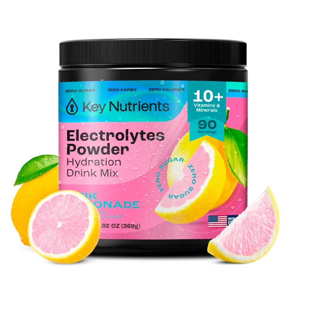 Sugar-Free Electrolyte Recovery Powder for Hydration featuring refreshing lemonade flavor.