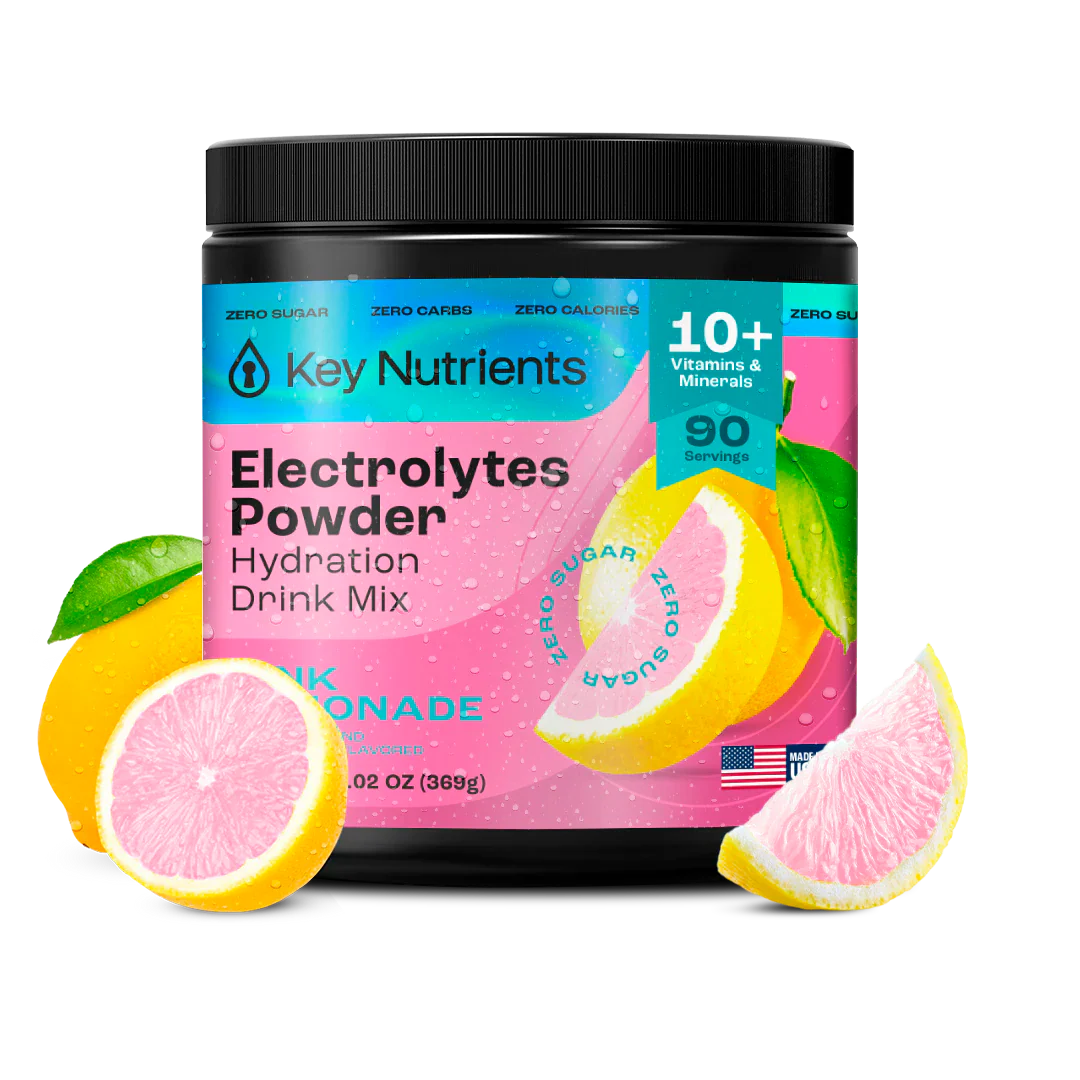 Sugar-Free Electrolyte Recovery Powder for Hydration featuring refreshing lemonade flavor.