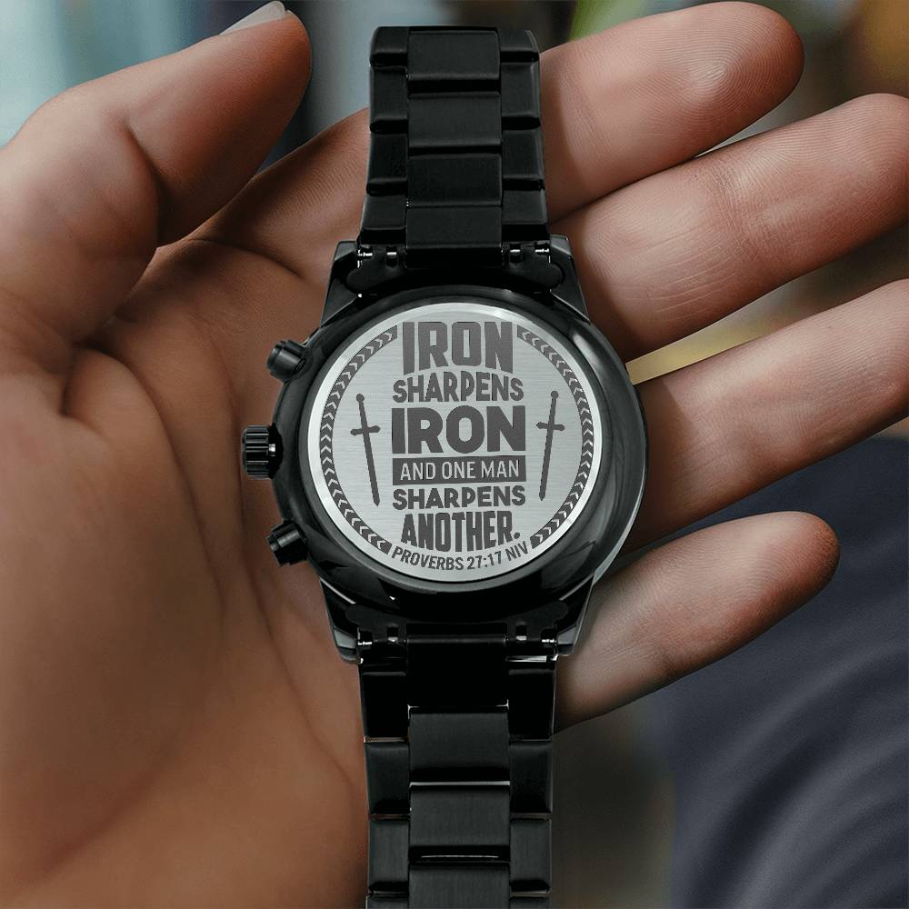 Iron Sharpens Iron Christian Men's Watch