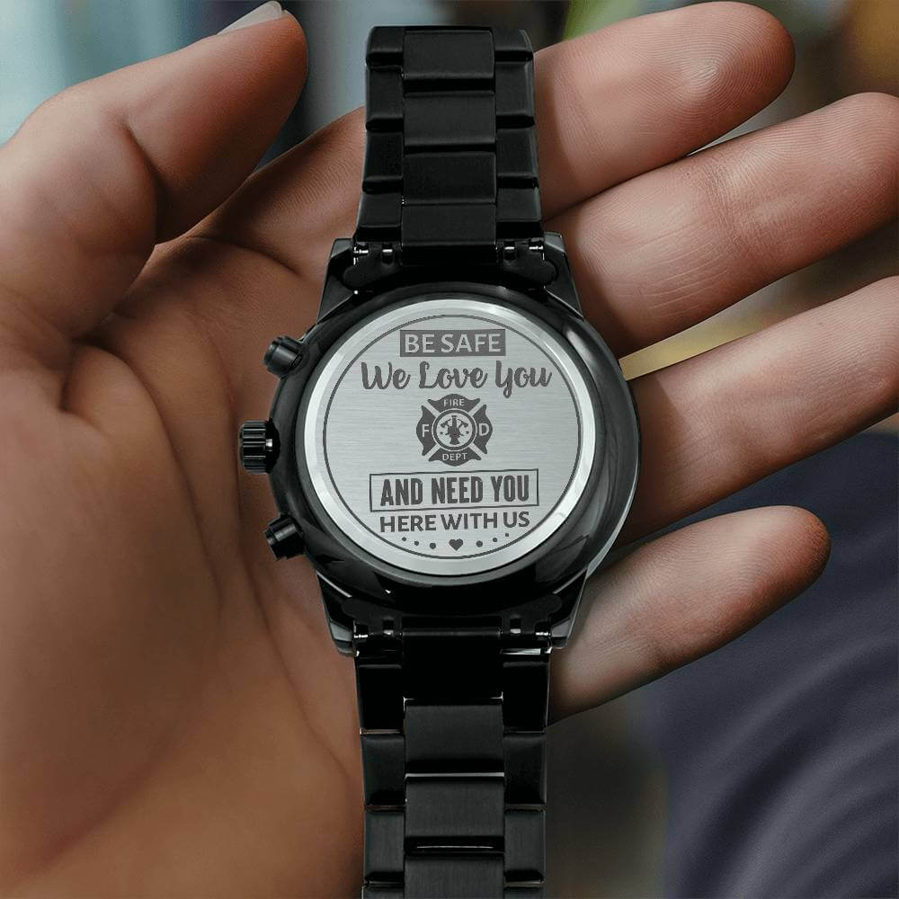 Firefighter Husband Gift Watch for Men