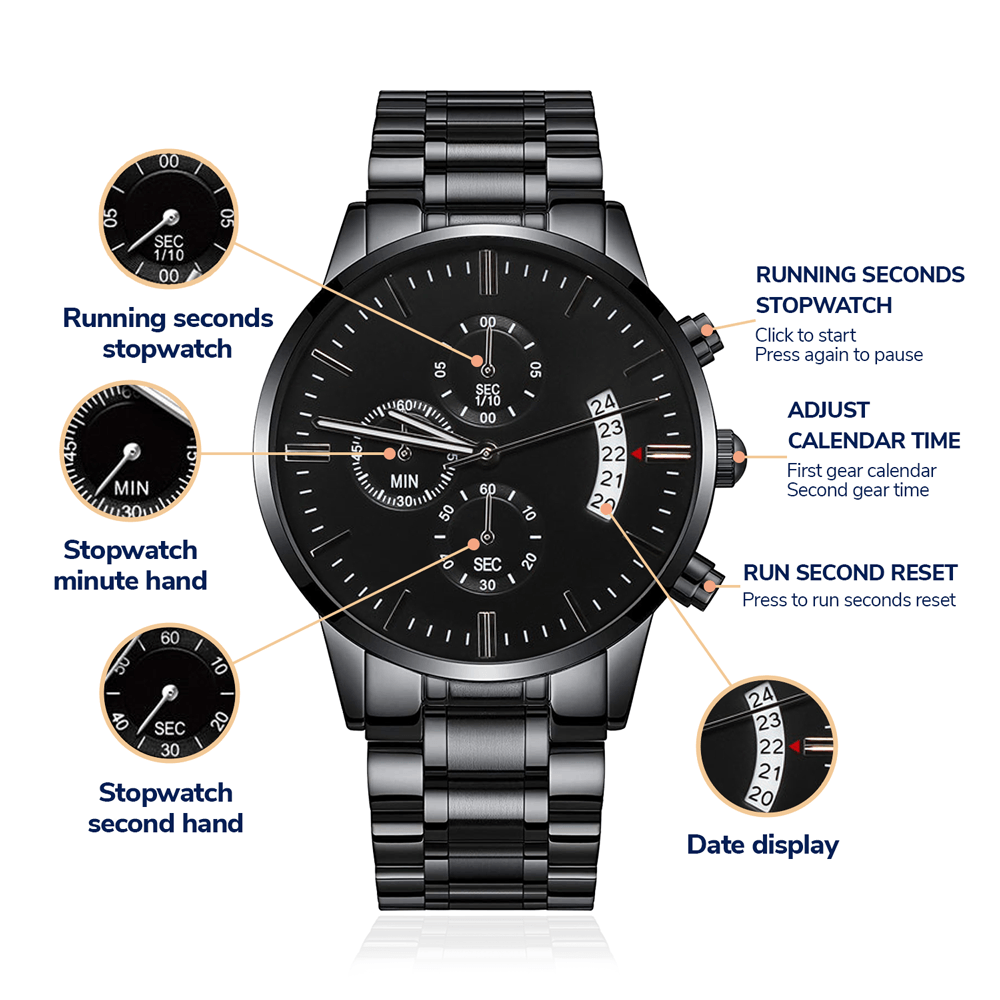 Christian Men's Watch Bible Verse Gift