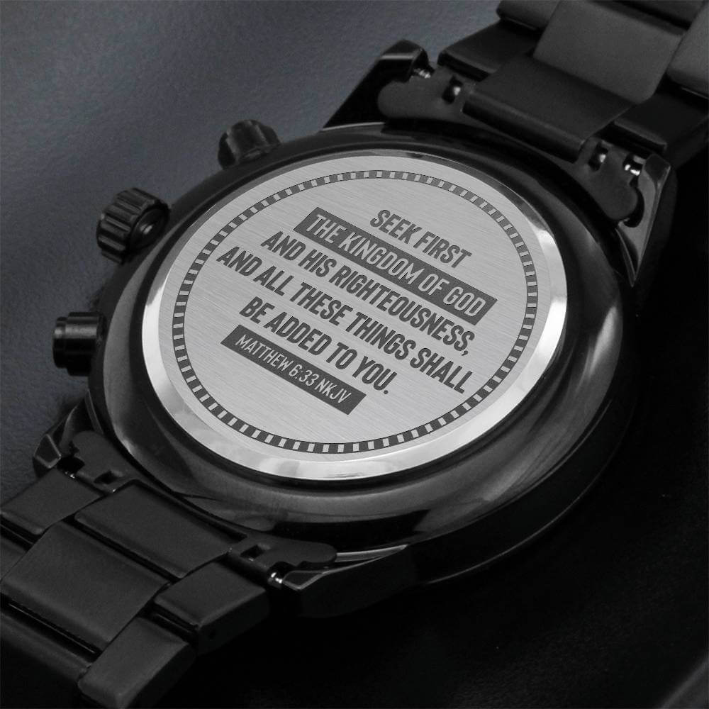 Christian Men's Watch Bible Verse Gift