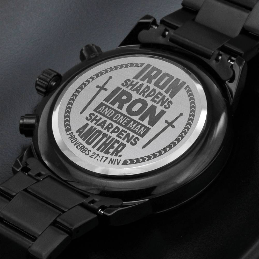 Iron Sharpens Iron Christian Men's Watch
