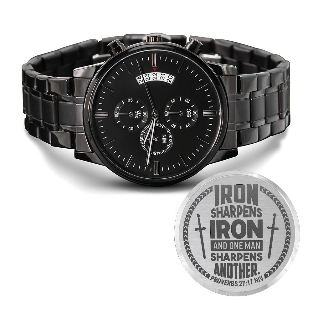 Iron Sharpens Iron Christian Men's Watch
