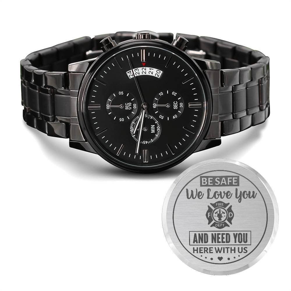 Firefighter Husband Gift Watch for Men