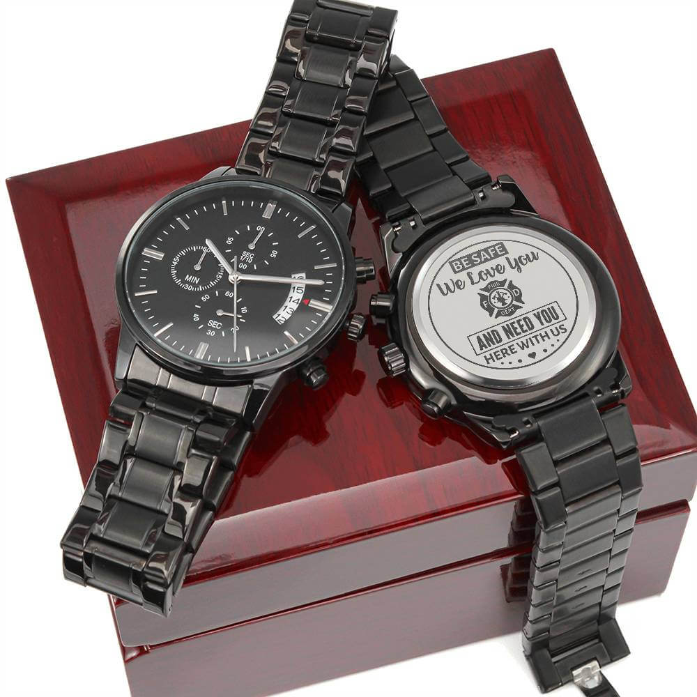 Firefighter Husband Gift Watch for Men