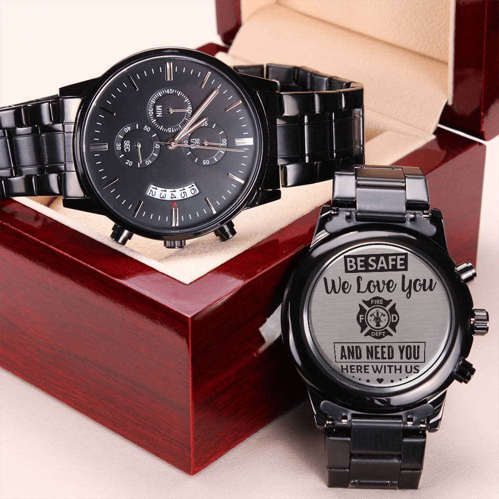 Firefighter Husband Gift Watch for Men