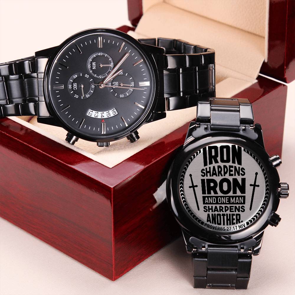 Iron Sharpens Iron Christian Men's Watch