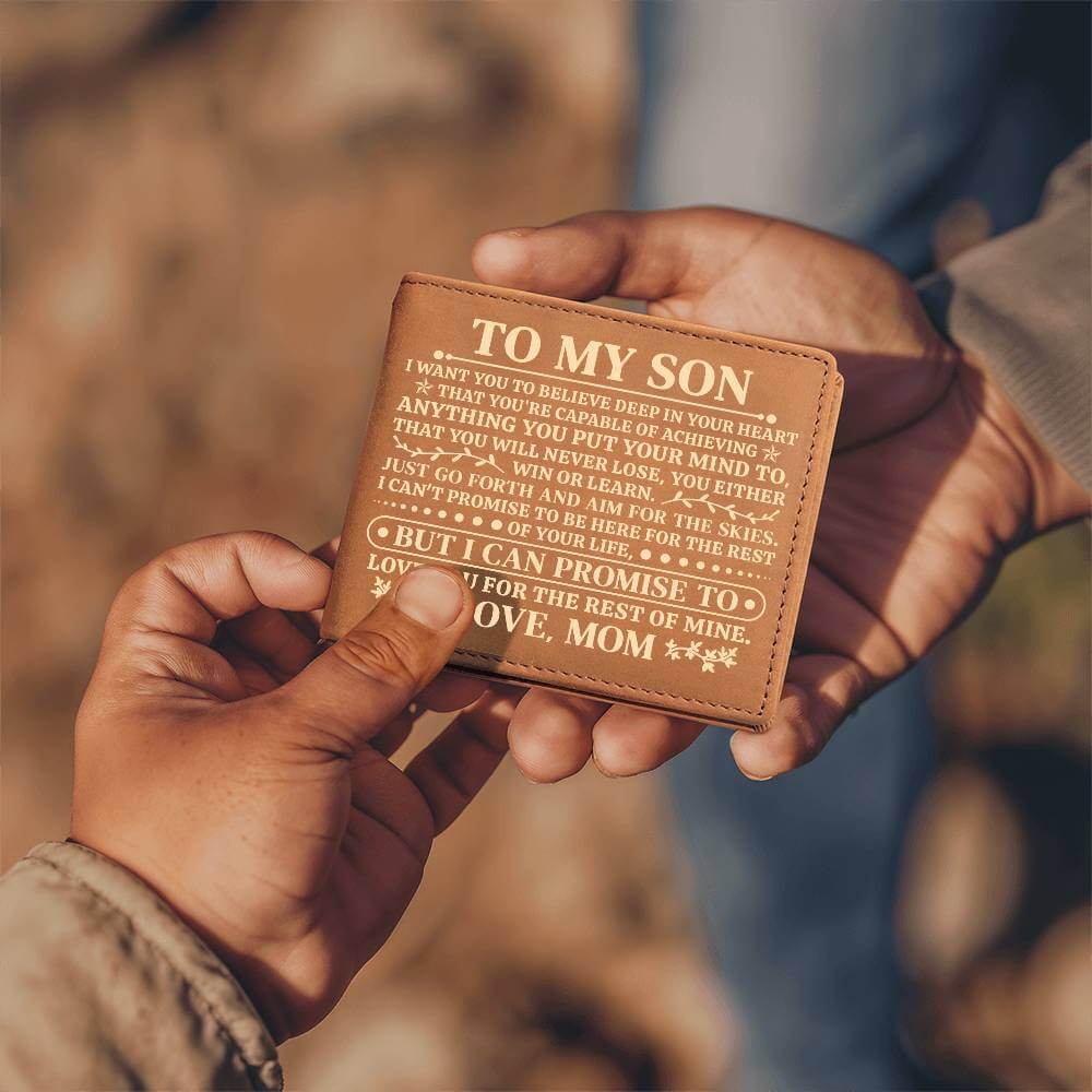 Son Leather Wallet Gift from Dad