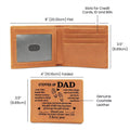 Stepdad Leather Wallet Gift from Child