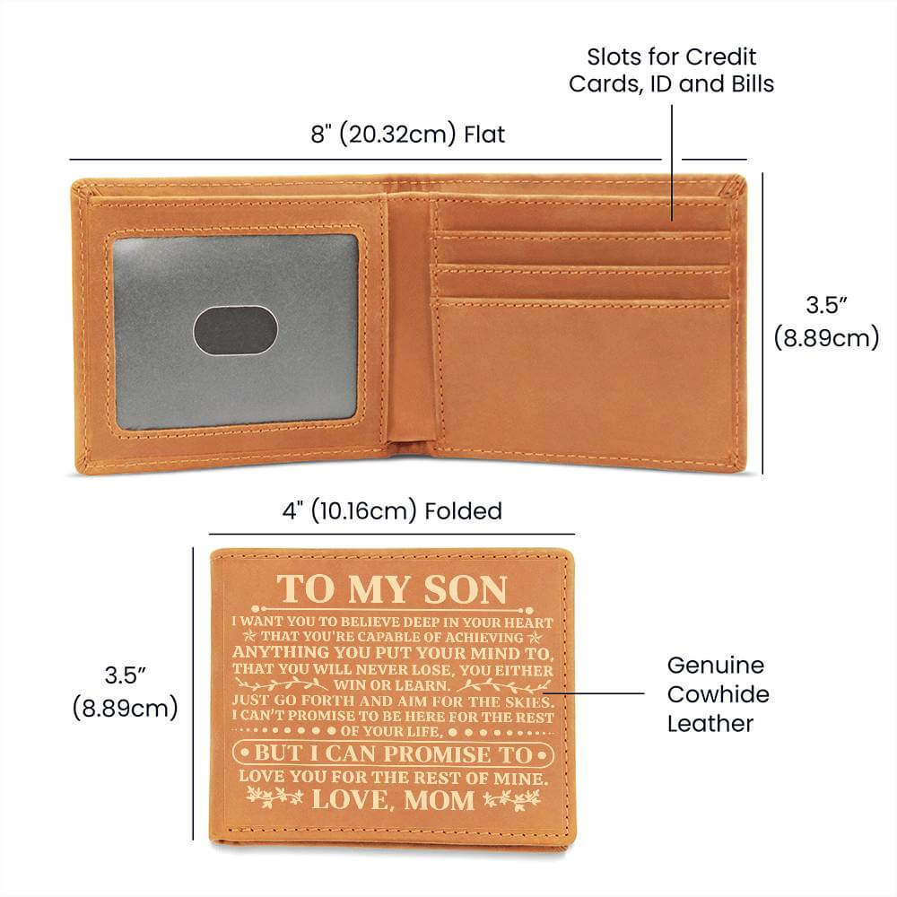 Son Leather Wallet Gift from Dad