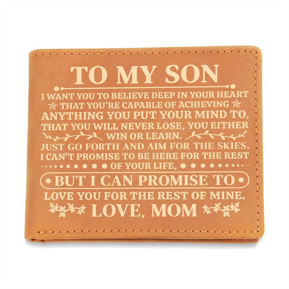 Son Leather Wallet Gift from Dad