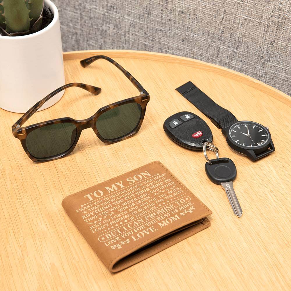 Son Leather Wallet Gift from Dad