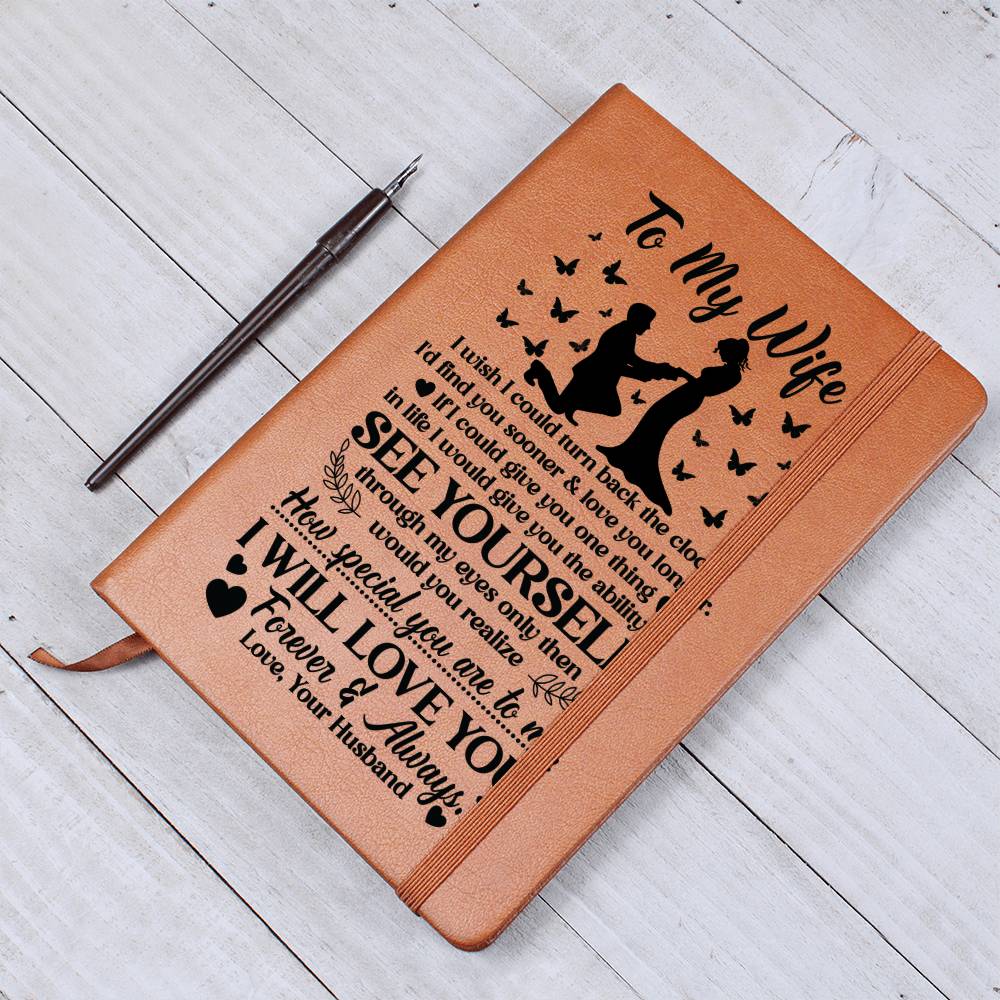 To My Wife Sooner Leather Journal Gift