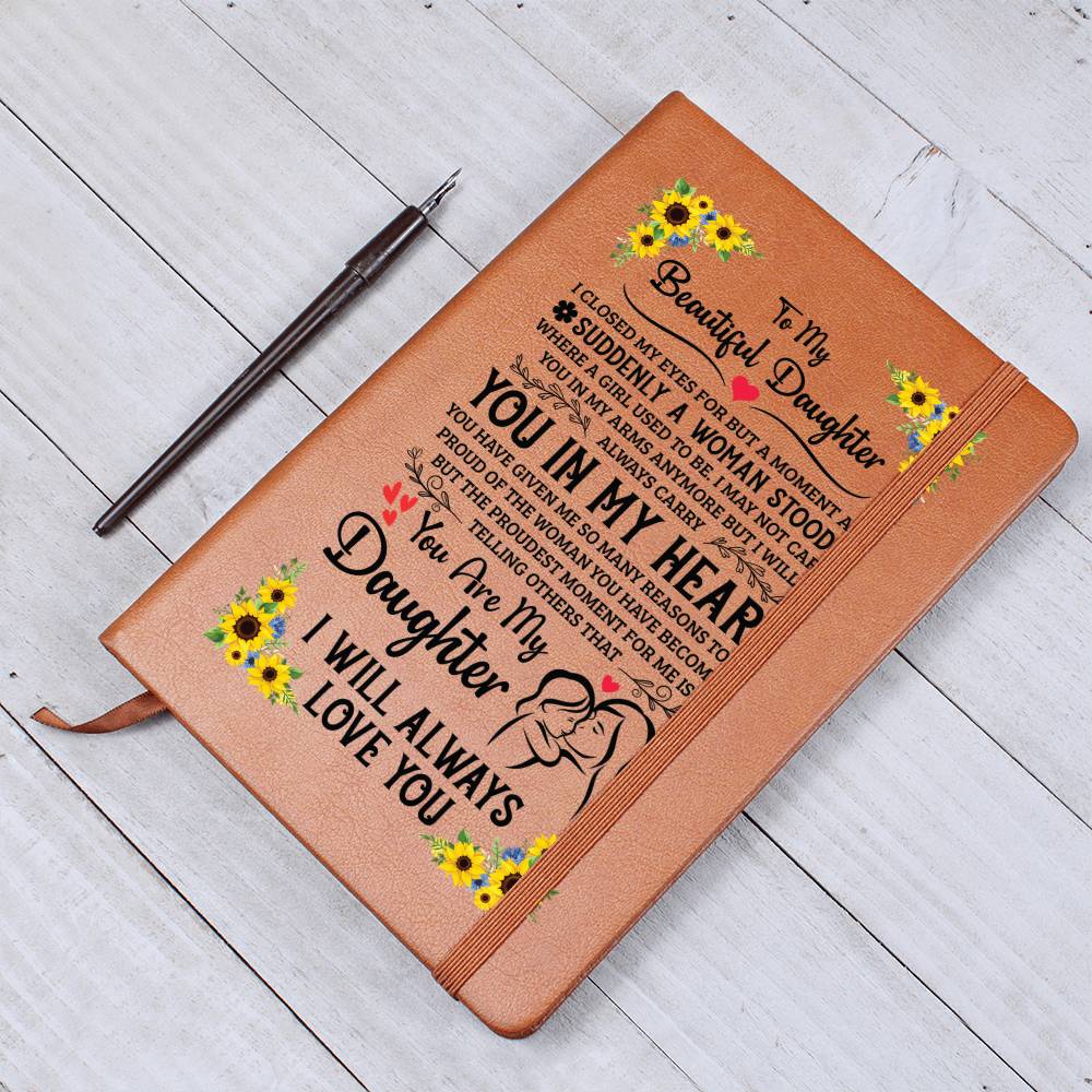 Daughter Leather Journal Gift from Mom