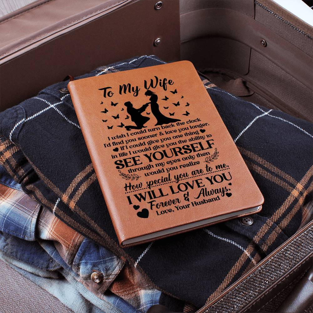 To My Wife Sooner Leather Journal Gift