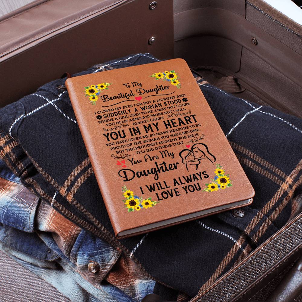 Daughter Leather Journal Gift from Mom