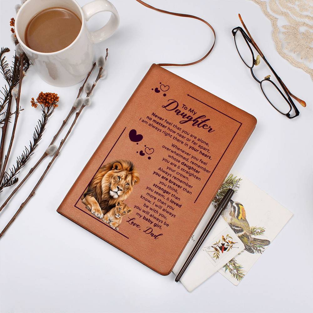 To My Daughter Your Crown Leather Journal