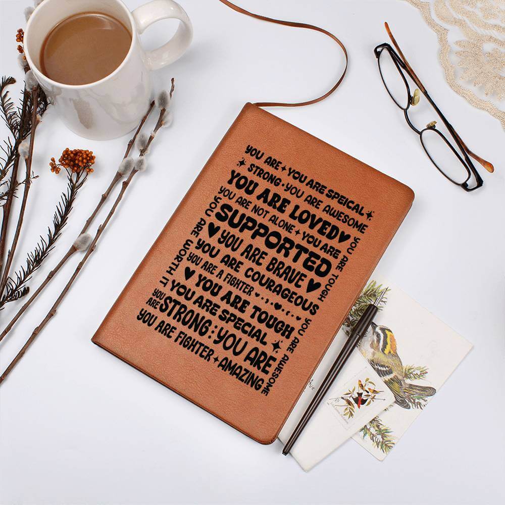 Encouragement Journal Vegan Leather Notebook