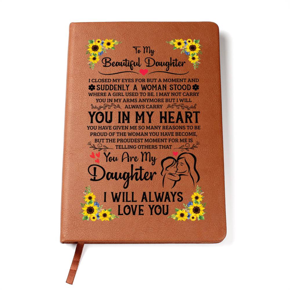 Daughter Leather Journal Gift from Mom