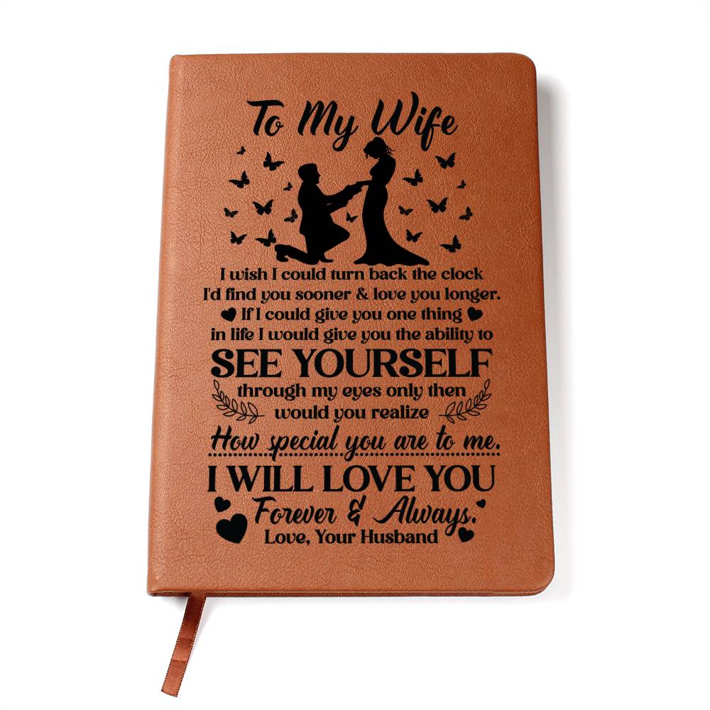 To My Wife Sooner Leather Journal Gift
