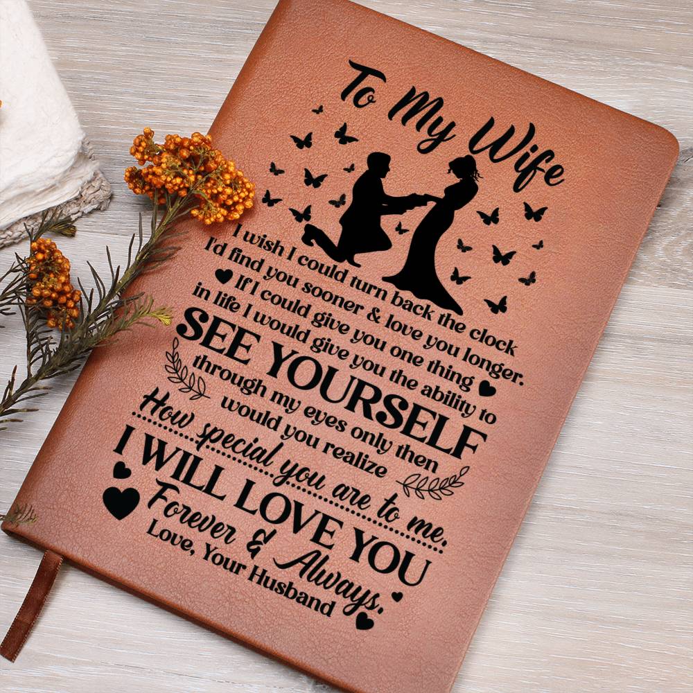 To My Wife Sooner Leather Journal Gift