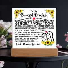 To My Daughter – Acrylic Square