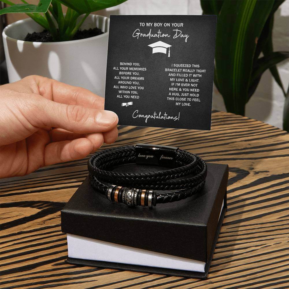 Graduation Bracelet Gift for Son from Mom