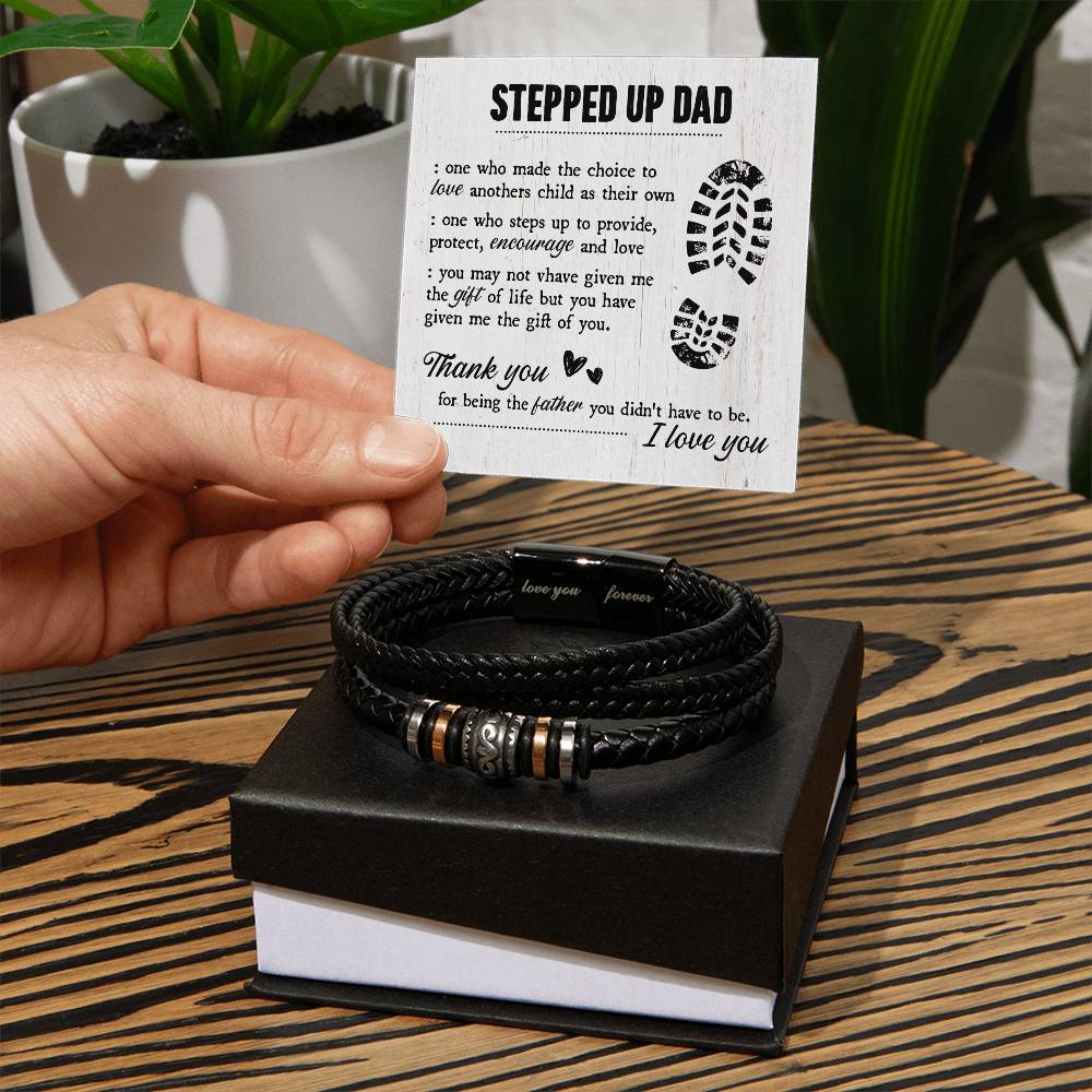 To My Stepdad Gift of Life Bracelet