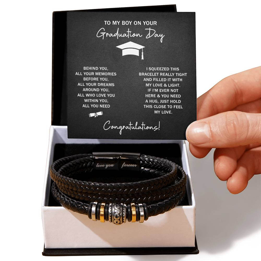 Graduation Bracelet Gift for Son from Mom