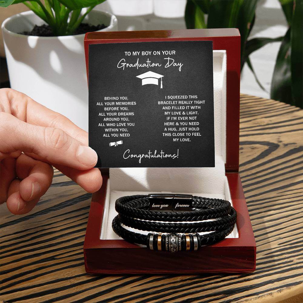 Graduation Bracelet Gift for Son from Mom