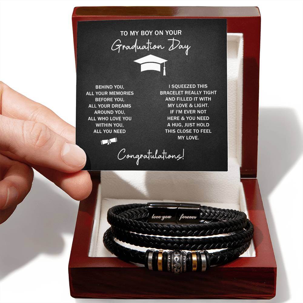 Graduation Bracelet Gift for Son from Mom