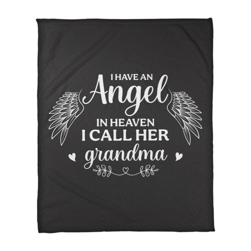 Memorial Grandma Fleece Blanket Gift