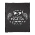Memorial Grandma Fleece Blanket Gift