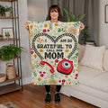 I Am So Grateful – Coral Fleece Blanket