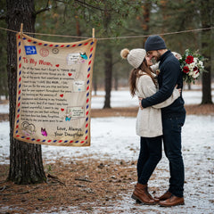 To My Mom Thank You – Coral Fleece Blanket