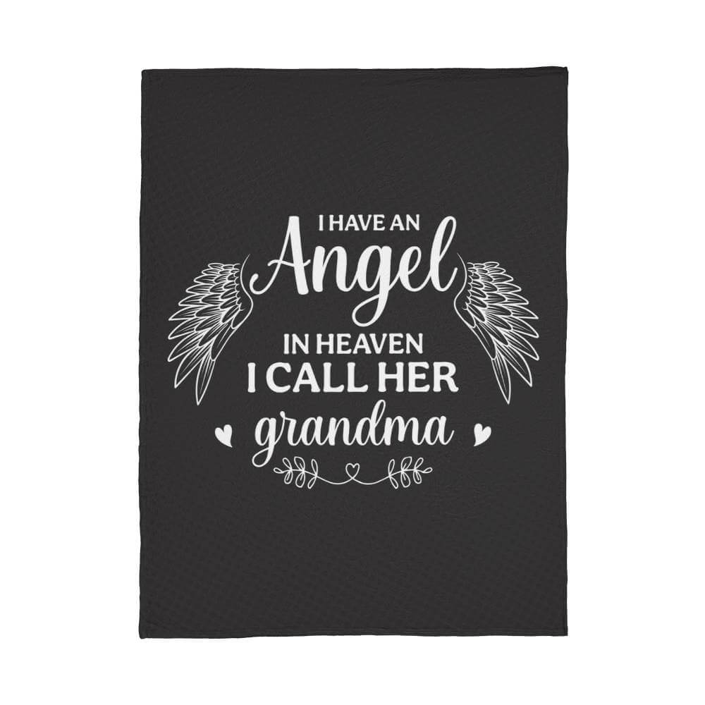 Memorial Grandma Fleece Blanket Gift