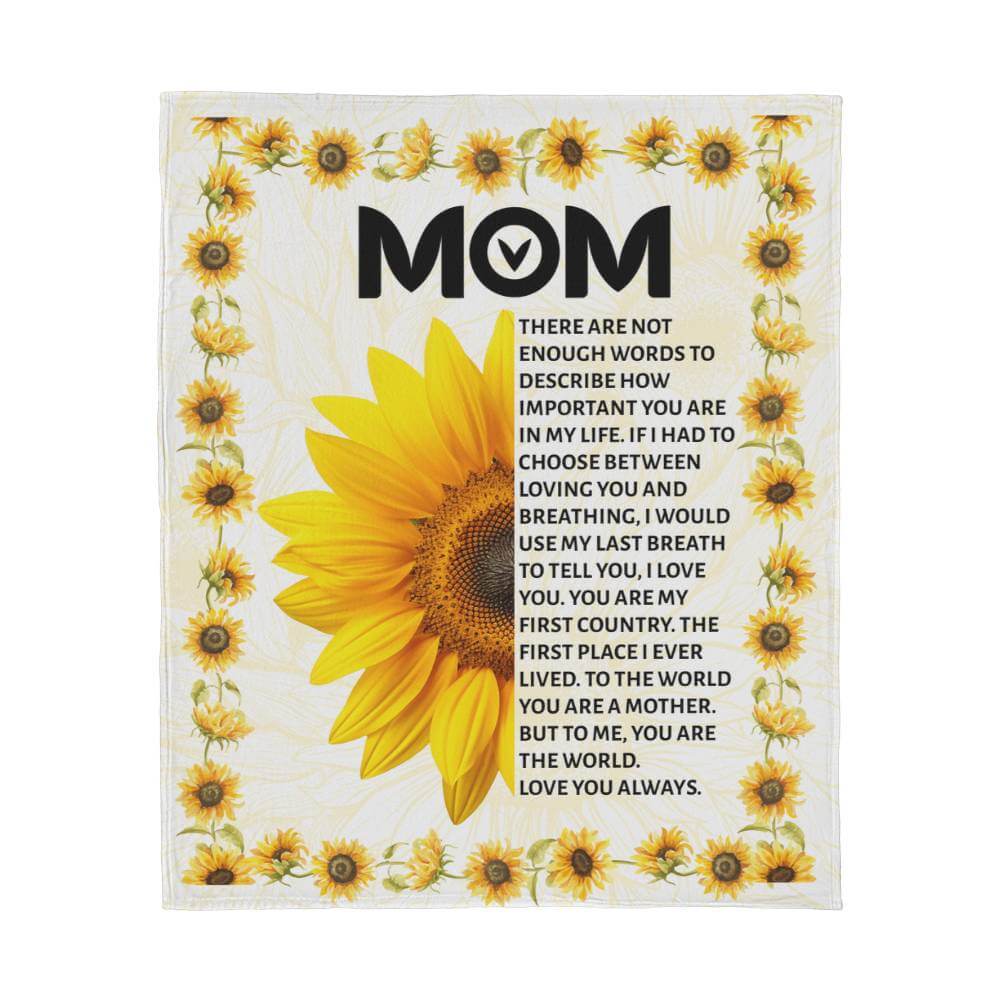 Mom Fleece Blanket Gift from Daughter