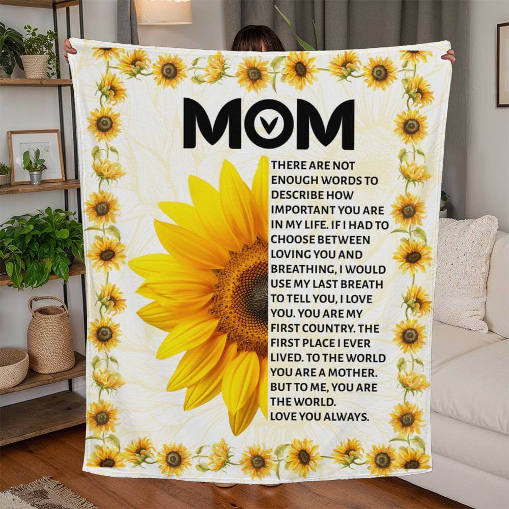 Mom Fleece Blanket Gift from Daughter