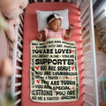 Daughter Sherpa Fleece Blanket Gift from Mom
