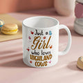 Just a Girl Ceramic Mug Gift Cute Aesthetic Coffee Cup