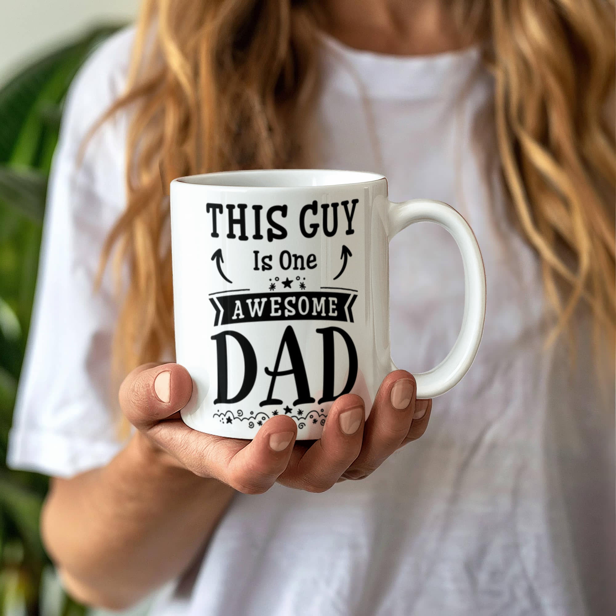 Funny Ceramic Mug Gift for Men and Friends featuring a humorous design for dads.