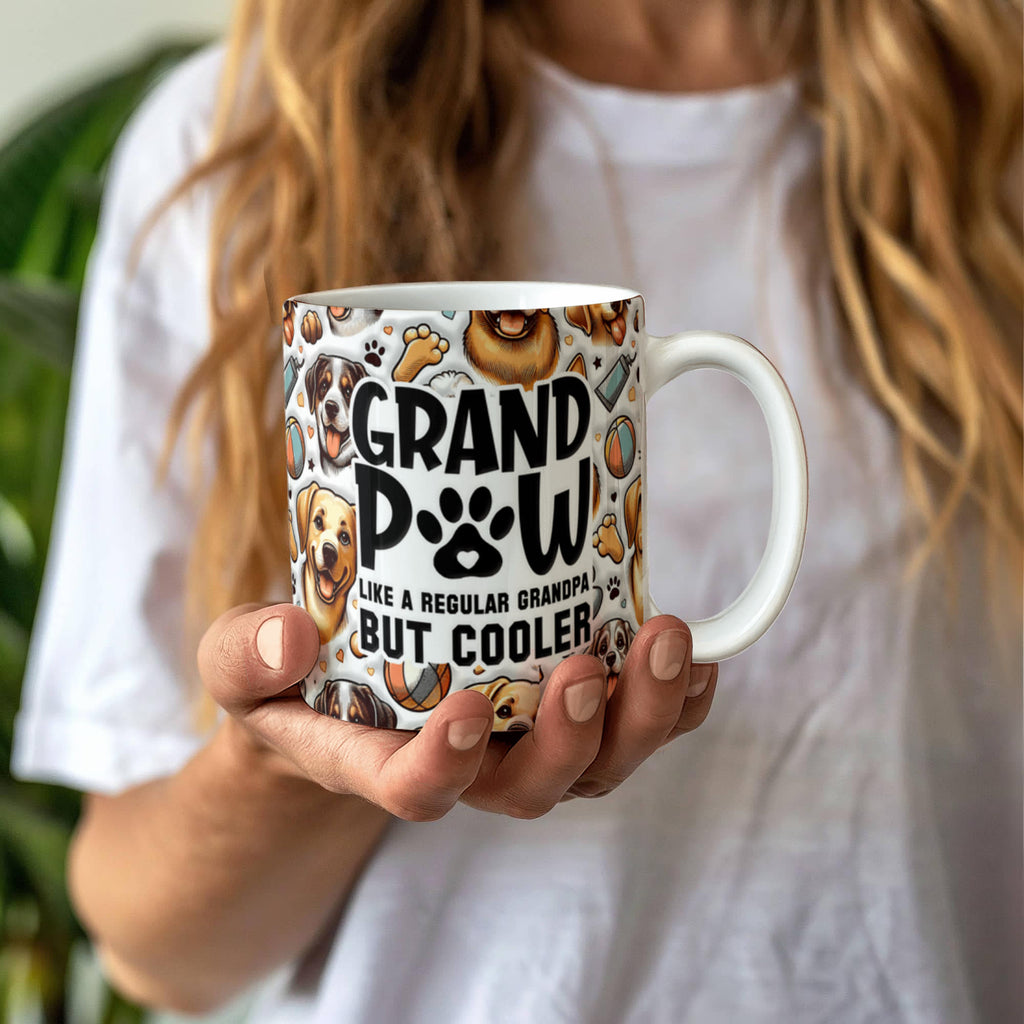Grandpaw Ceramic Mug Gift Grandpa Coffee