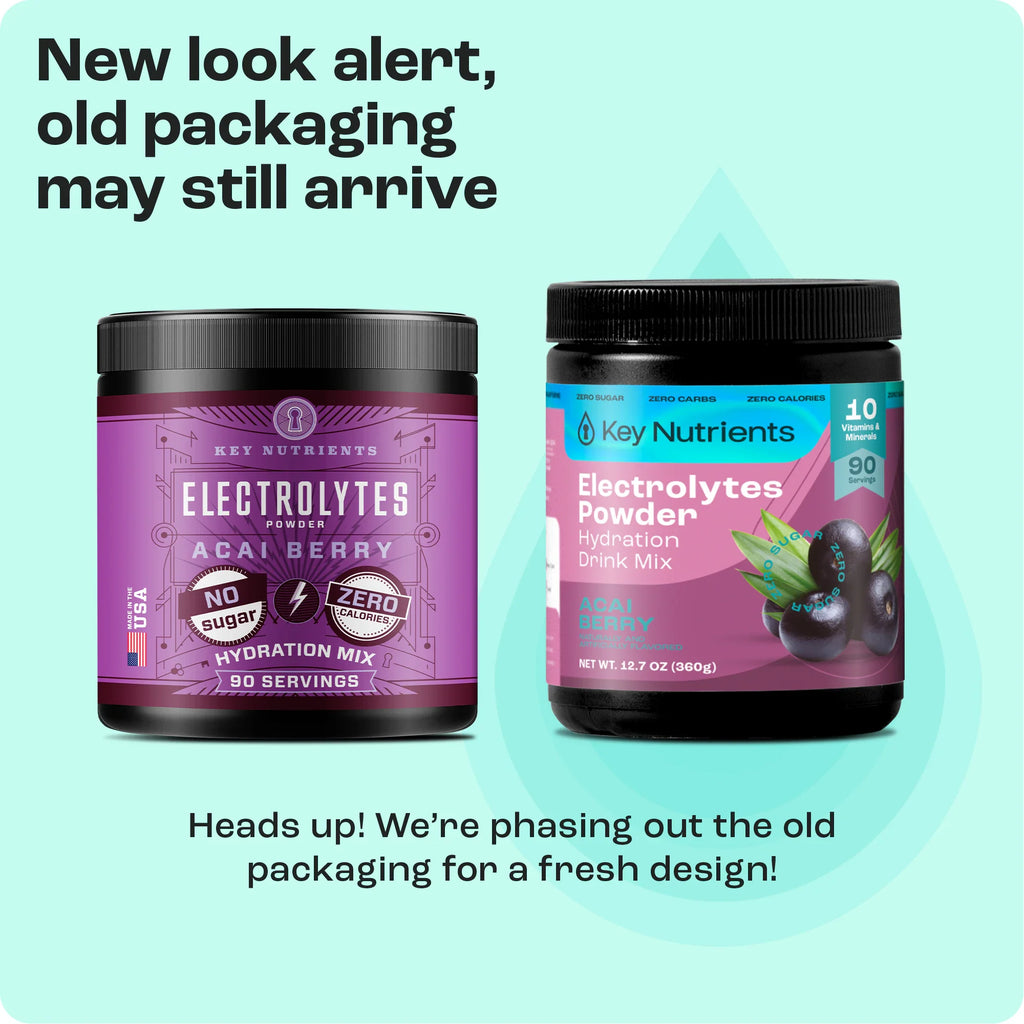 Sugar-Free Electrolyte Recovery Powder for Hydration new look alert packaging change
