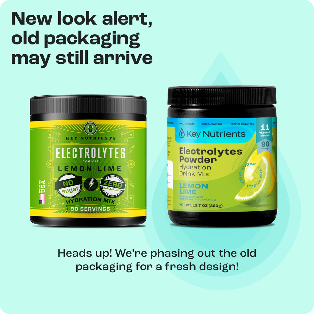 Sugar-Free Electrolyte Recovery Powder for Hydration - New look alert with old packaging still available.