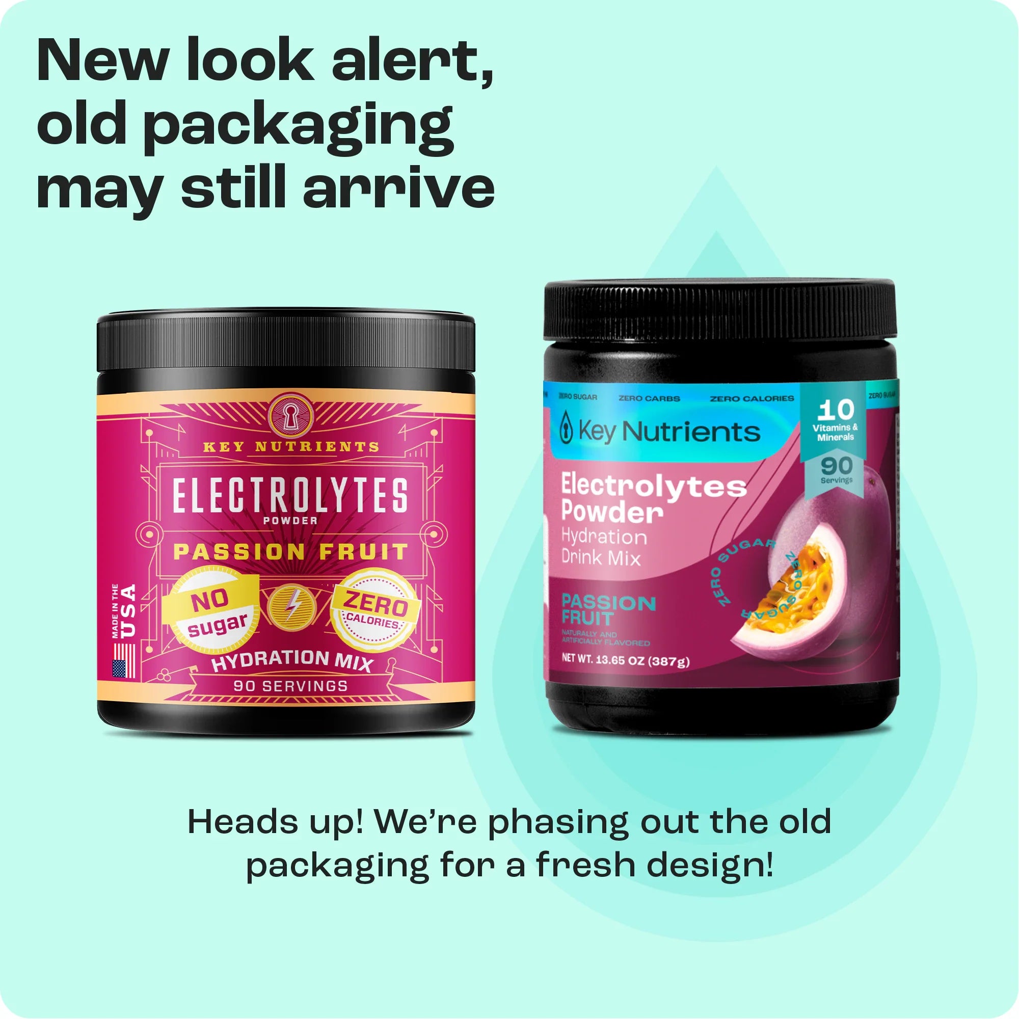 Sugar-Free Electrolyte Recovery Powder for Hydration in new packaging design.